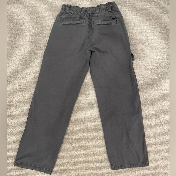 PacSun Grey Baggy Cargos Elastic Waist Jean  Size XS - Picture 2 of 7